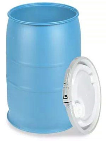 30 Gallon Plastic Drum with Open Top for PureFX Disinfectants